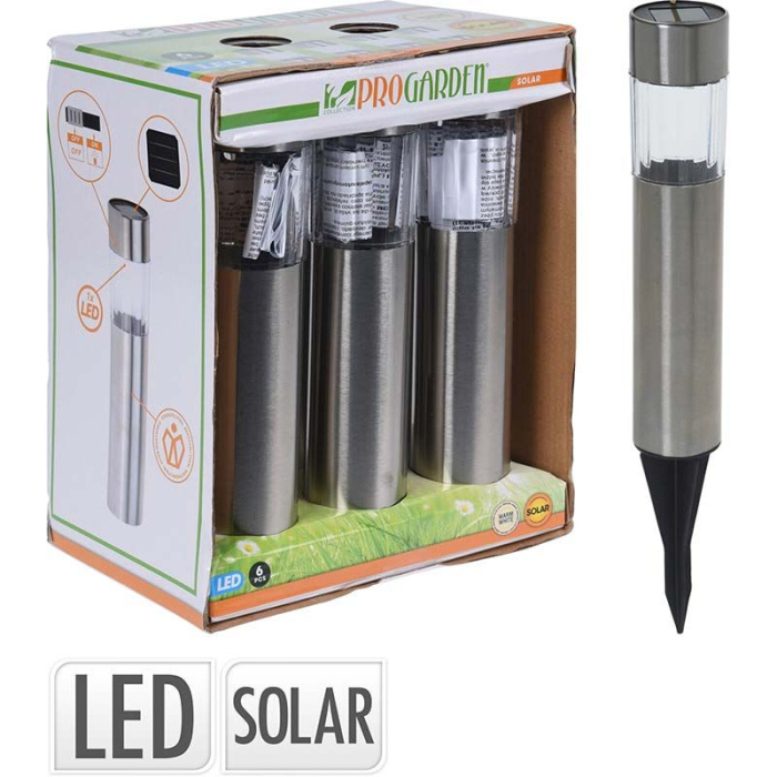 Progarden Solar Prikspots - Padverlichting - Set Van 6 Stuks