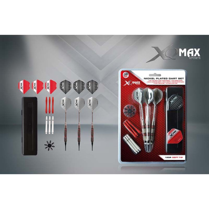 Xq Max Dartset Soft Tip - Nickel Plated - 18Gram