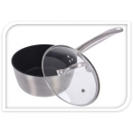 Excellent Houseware Steelpan Met Deksel - Ø18Cm - Gesmeed Aluminium