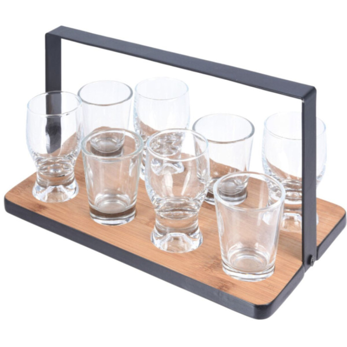 Excellent Houseware Amuse Set Met Serveerrekje En Glaasjes