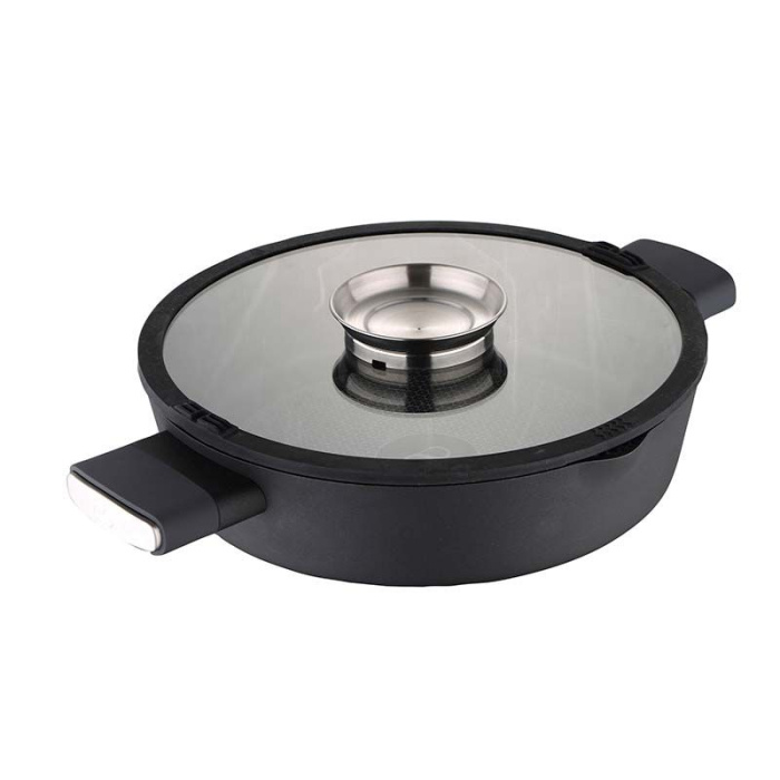 Bergner Infinty Chefs Braadpan 28Cm - Deksel Met Aromatizer - Voor Inductie