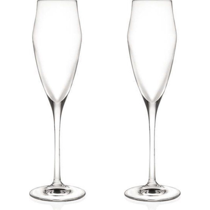 Bergner Masterpro Champagneglazen - Fluitglazen - 18.2Cl - Kristalglas - 2 Stuks