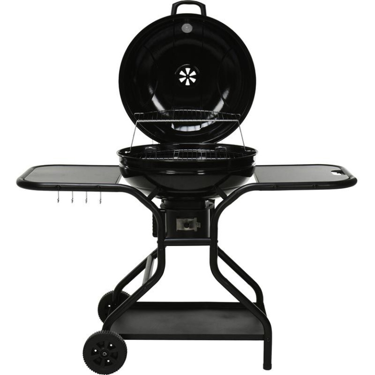 Verrijdbare Bbq Met Zijtafels - Xl - 130X65X101Cm - Houtskoolbarbecue