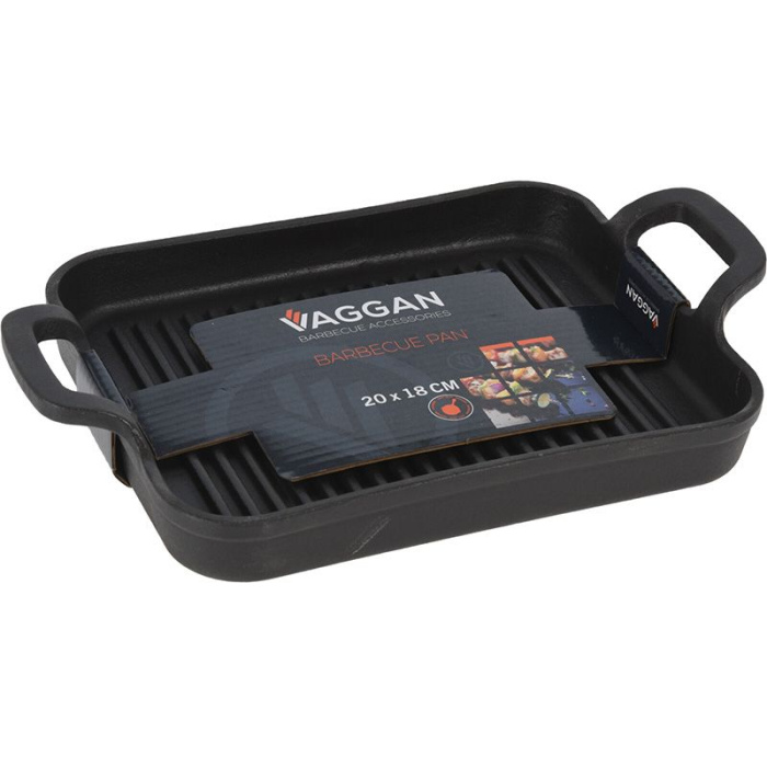 Vaggan Barbecue Grillplaat  - Gietijzer - 20X18X2,5Cm