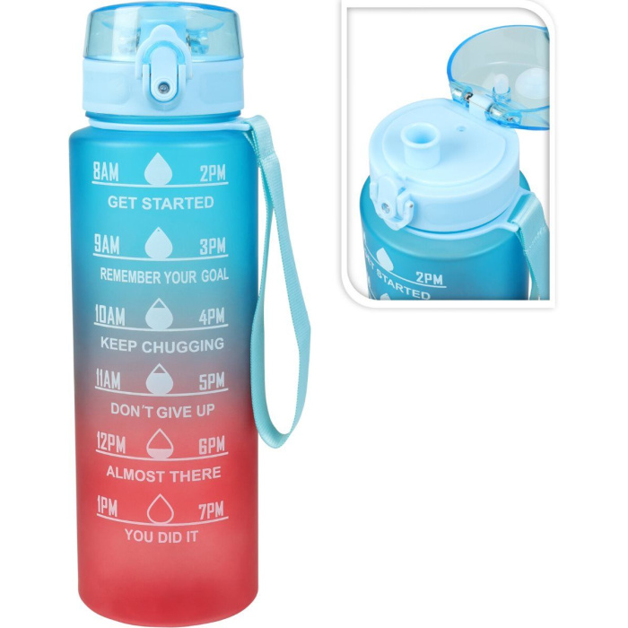 Excellent Houseware Motivatie Waterfles - Drinkfles 1 Liter