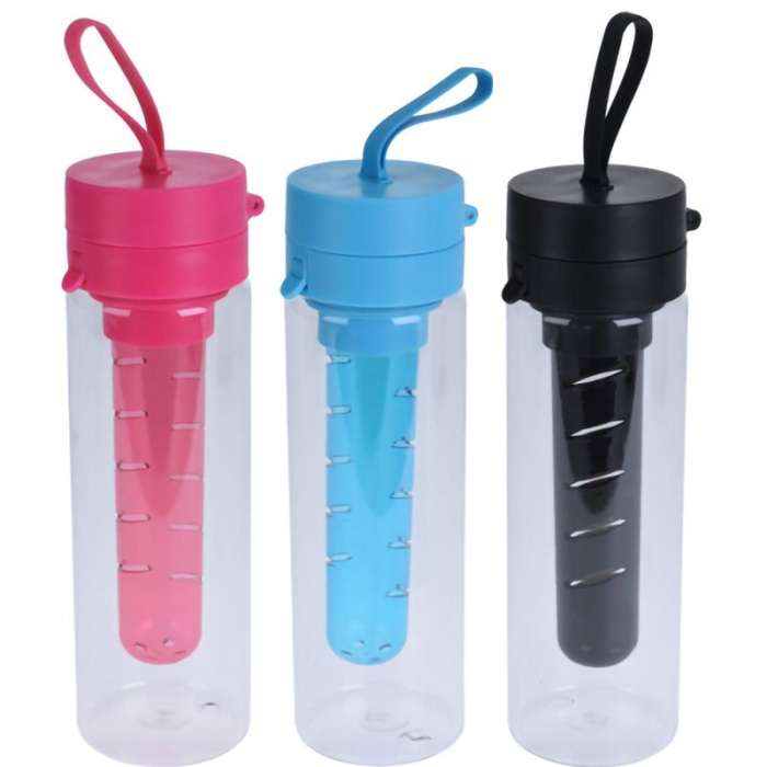 Excellent Houseware Waterfles Met Fruit Infuser - 3 Stuks