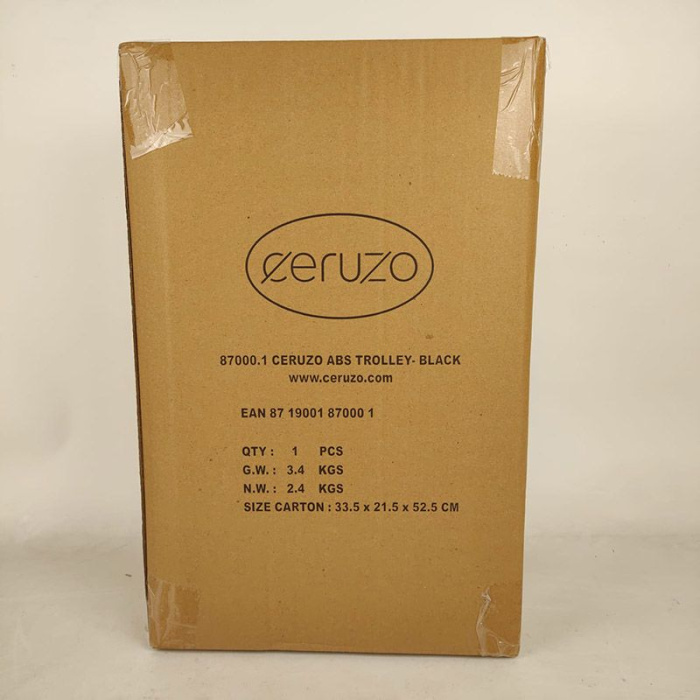 Ceruzo Handbagage Koffer - 51.5 Cm - Zwart