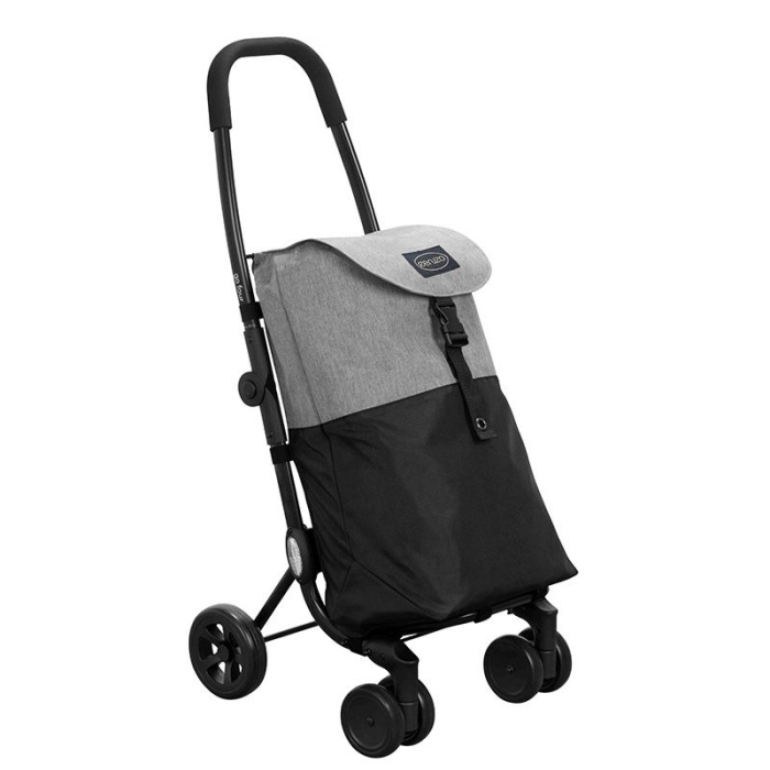 Ceruzo Go Four Boodschappentrolley  - Grijs / Zwart - 43.5 Liter - By Playmarket