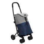 Ceruzo Go Four Boodschappentrolley  - Blauw / Grijs - 43.5 Liter - By Playmarket