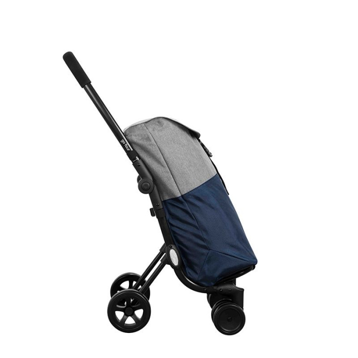 Ceruzo Go Four Boodschappentrolley  - Blauw / Grijs - 43.5 Liter - By Playmarket