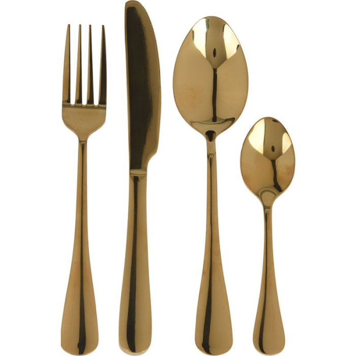 Excellent Houseware Bestekset 16-Dlg - Goud