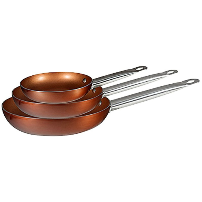 Bergner Koekenpanset Copper Plus 20, 24 En 28 Cm