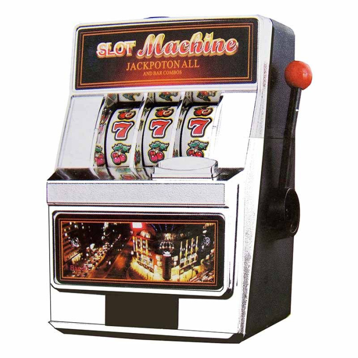 Casino Gokkast - Speelautomaat  Met Spaarpot  - 18Cm