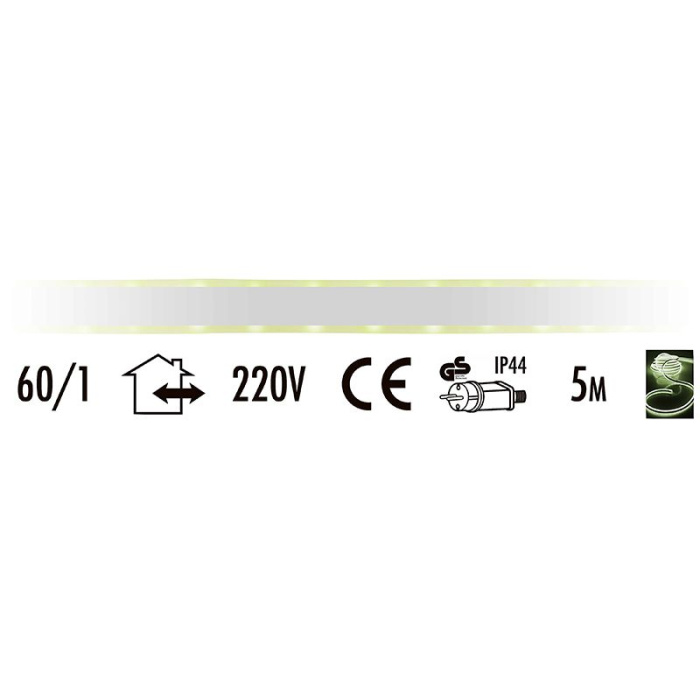 Led Neonlight 5 Meter Wit