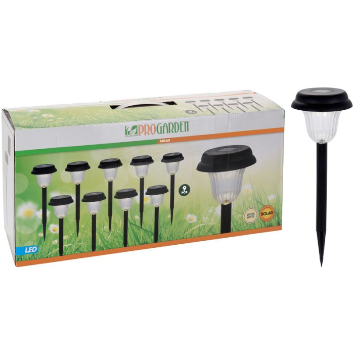 Progarden Solar Led Tuinverlichting - Set Van 9