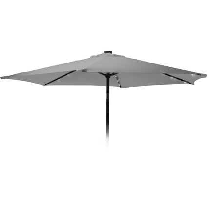 Ambiance Parasol Met Verlichting - 270Cm - Licht Grijs