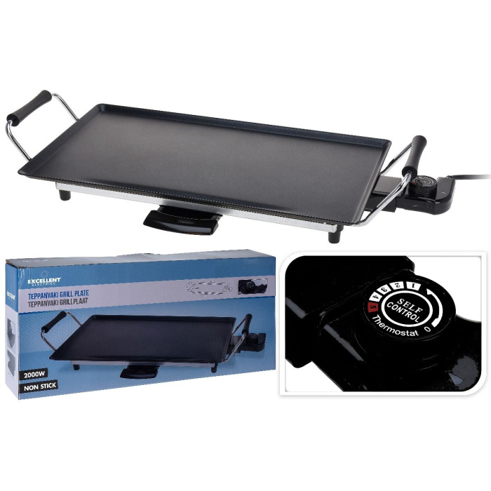 Excellent Electrics Teppan Yaki  - Grillplaat - 47Cm - 2000W