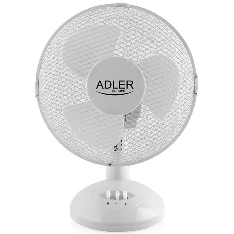 Adler Ad7302 - Tafelventilator Wit - 23Cm